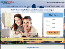 Tablet Screenshot of kansas-singles.com